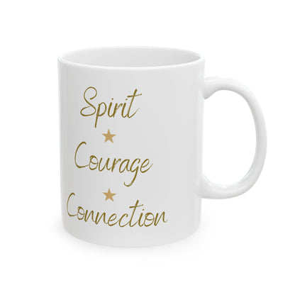 Have a Bucking Good Day - Spirit. Courage. Connection. Ceramic Mug