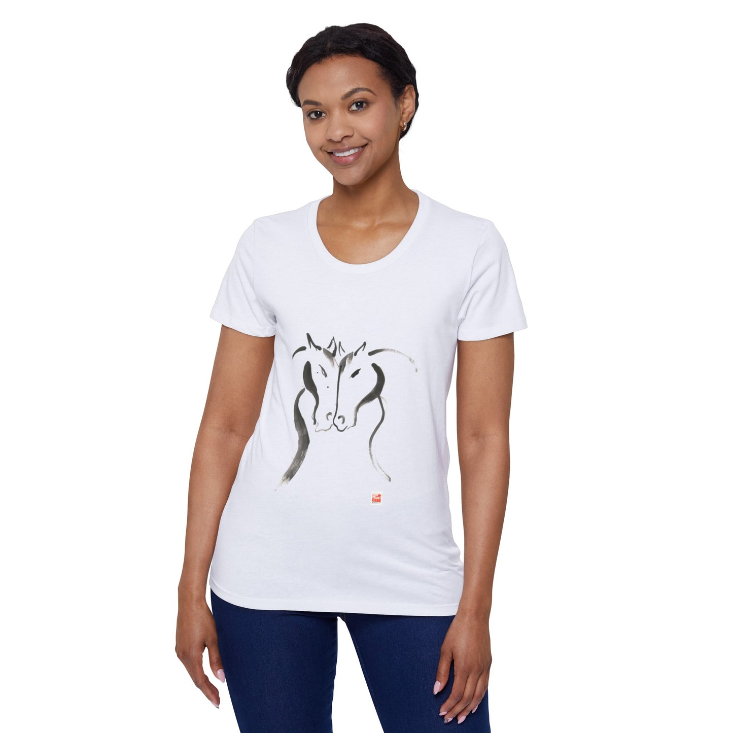 Organic Cotton 'Heart' T-Shirt: Sustainable and Stylish Casual Wear for Eco-conscious Fashion