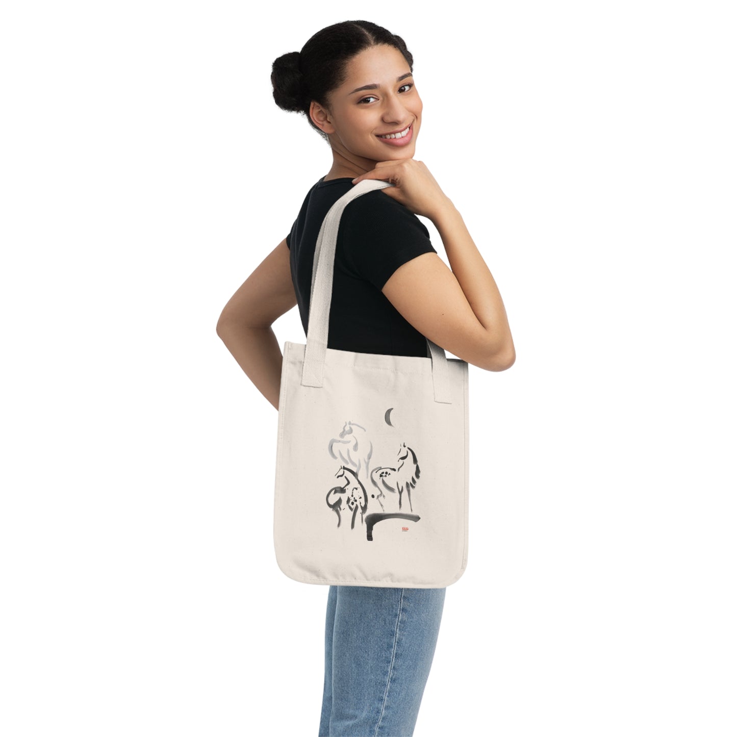 Embrace Togetherness with Our 'Community' Sumi Painting Tote Bag