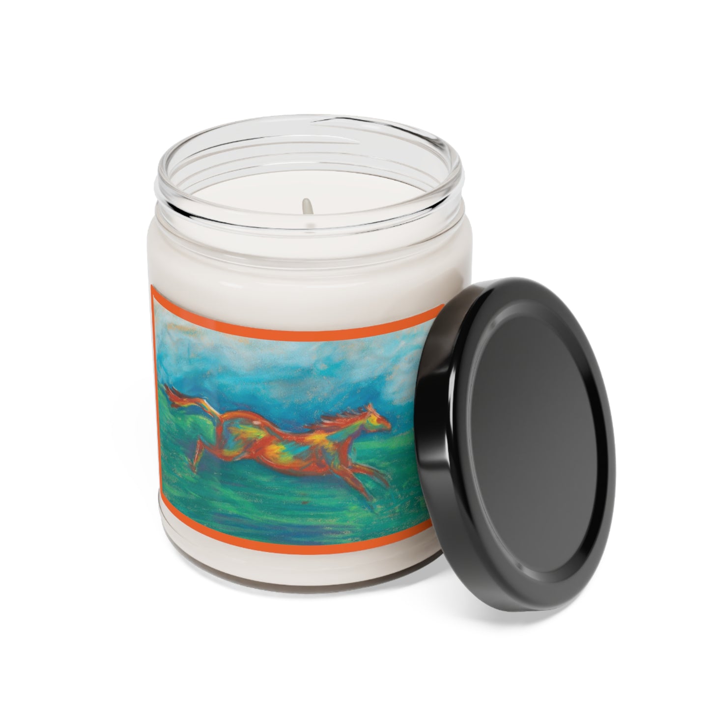 'Greener Pastures' Scented Soy Candle, 9oz: Aromatic Tranquility for a Refreshing Ambiance