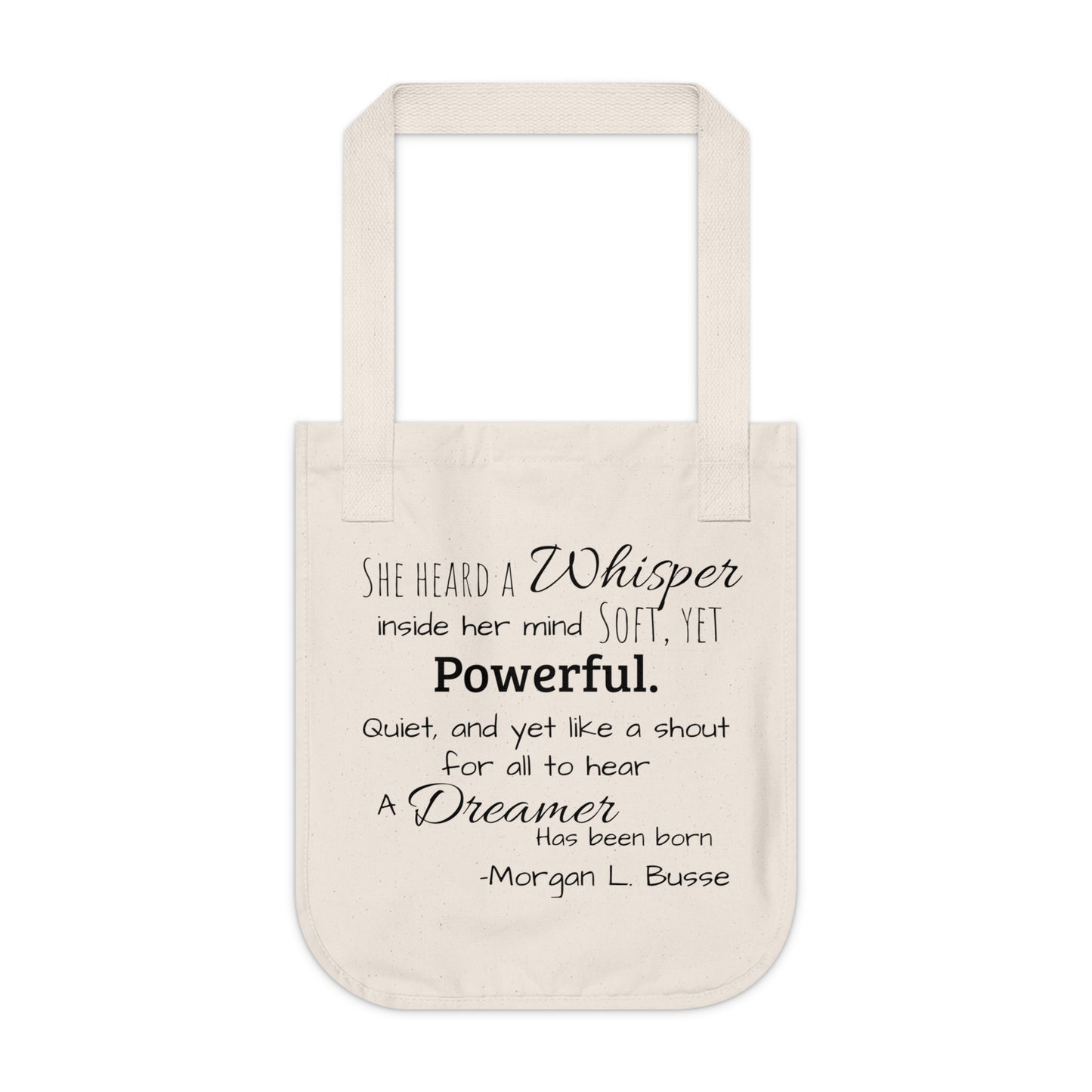 Vision Quest - Organic Canvas Tote Bag