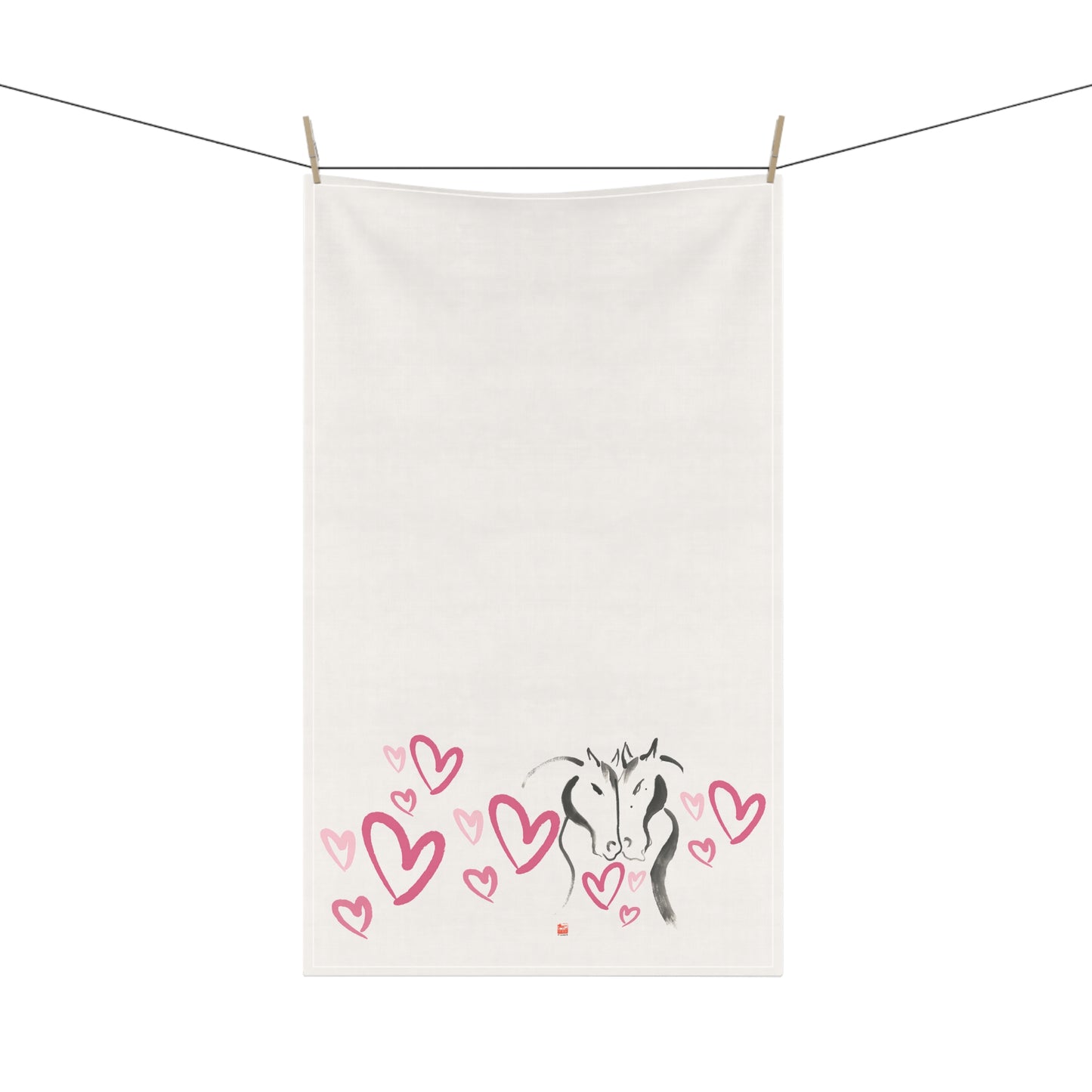 Horses & Hearts Kitchen Towel